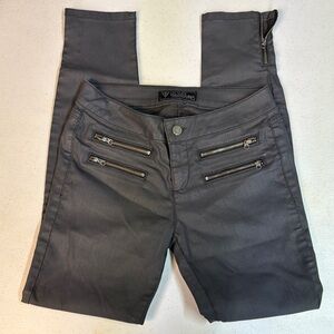 GUESS Size 26 Charcoal Zippered Pants
